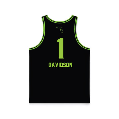 USF - NCAA Women's Basketball : Katie Davidson - Black Basketball Jersey-1