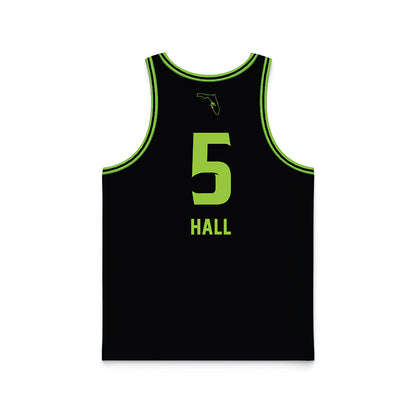 USF - NCAA Women's Basketball : Brooklyn Hall - Black Basketball Jersey-1