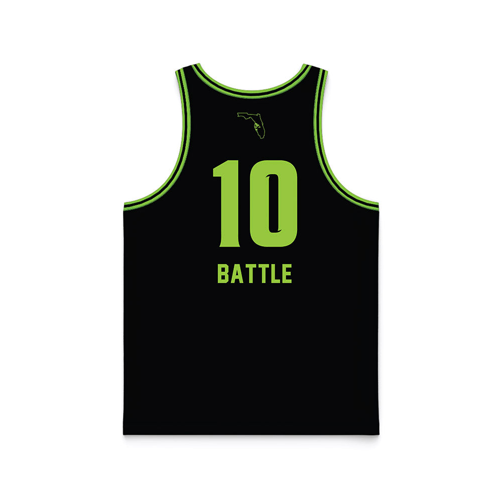 USF - NCAA Women's Basketball : Edyn Battle - Black Basketball Jersey-1