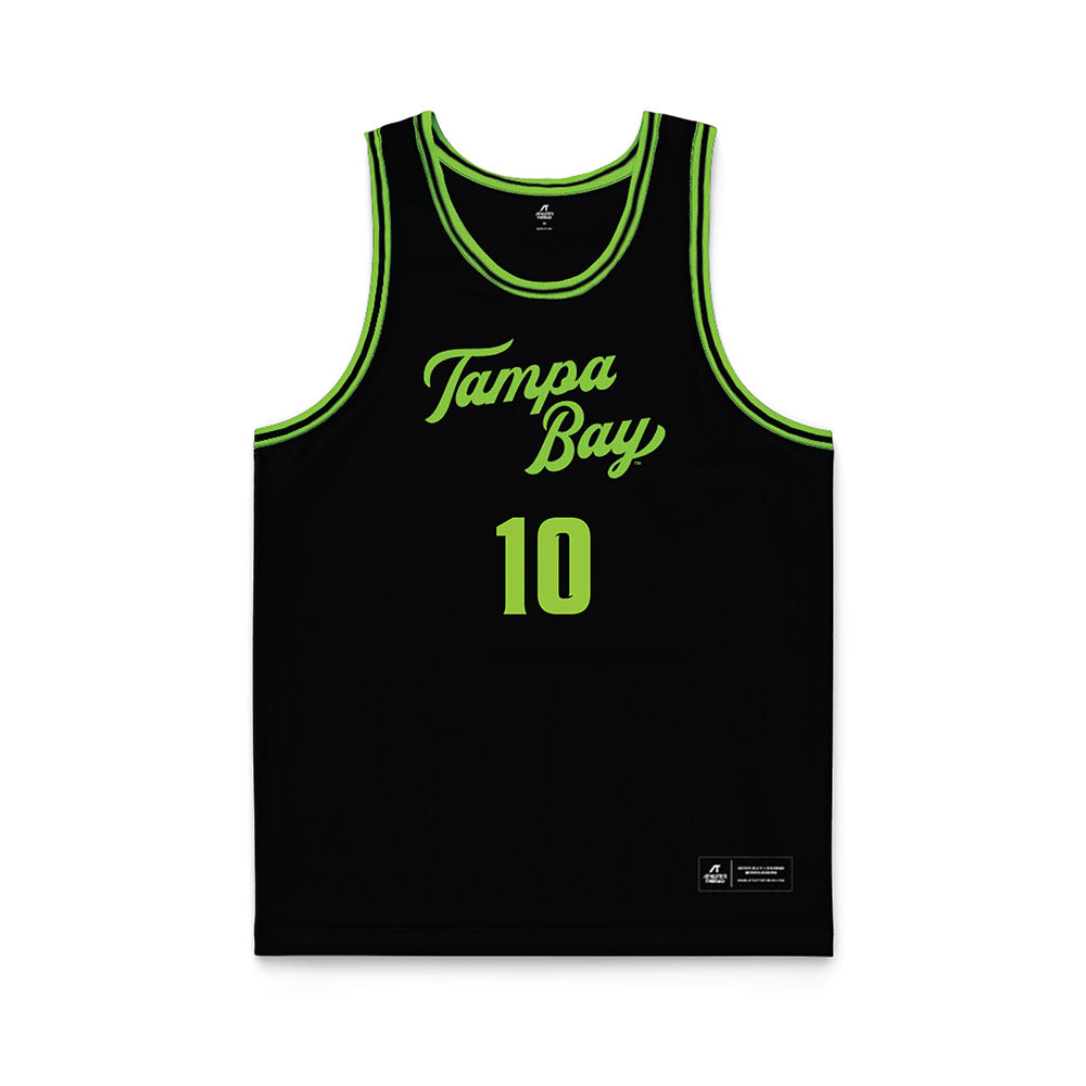 USF - NCAA Women's Basketball : Edyn Battle - Black Basketball Jersey-0