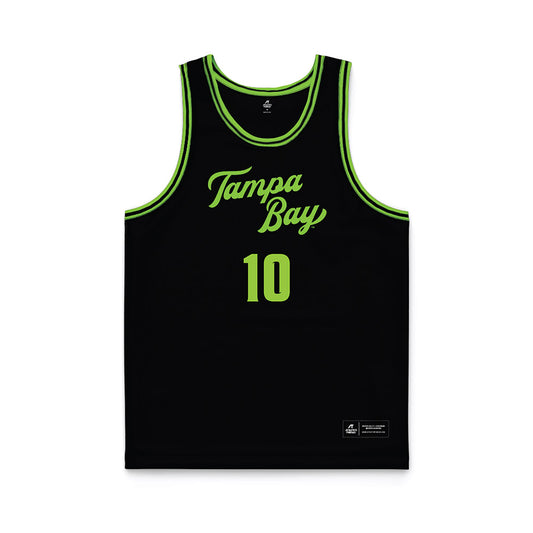 USF - NCAA Women's Basketball : Edyn Battle - Black Basketball Jersey-0