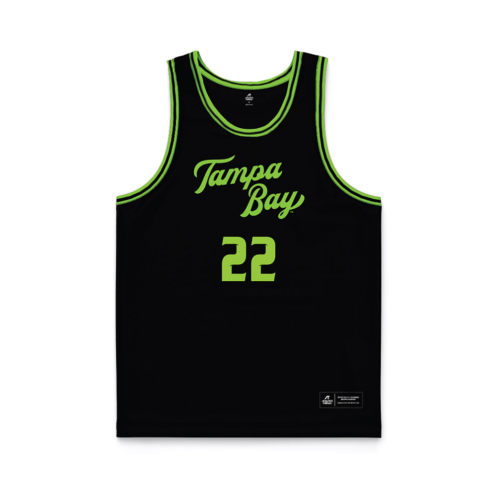 USF - NCAA Women's Basketball : Lee Teichman - Black Basketball Jersey-0