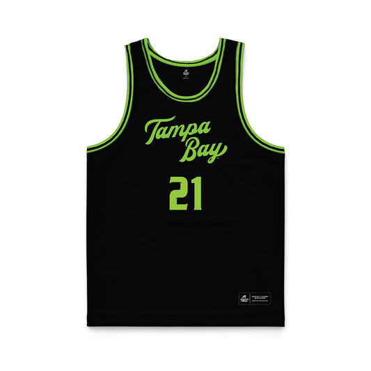 USF - NCAA Women's Basketball : Lor Mputu - Black Basketball Jersey-0