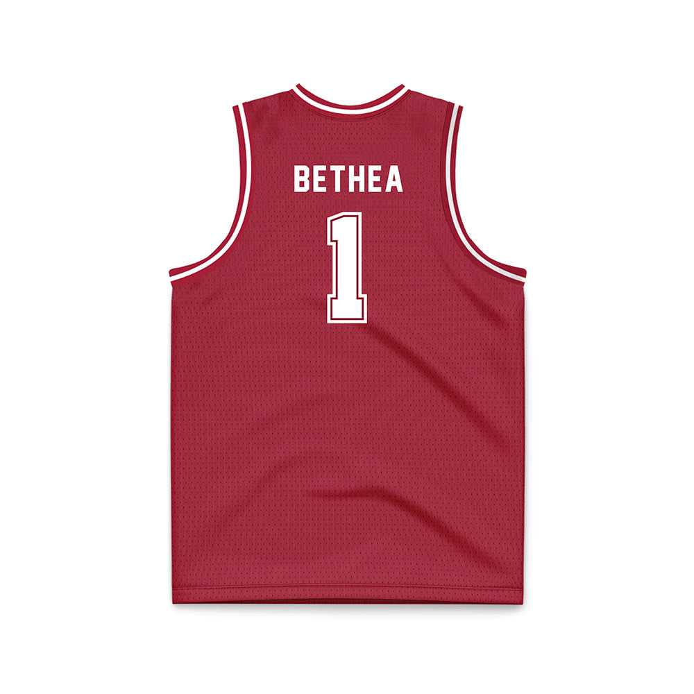 Alabama - NCAA Men's Basketball : Jalil Bethea - Crimson Basketball Jersey-1