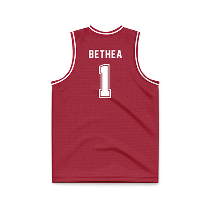 Alabama - NCAA Men's Basketball : Jalil Bethea - Crimson Basketball Jersey-1
