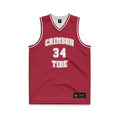Alabama - NCAA Men's Basketball : Collins Onyejiaka - Crimson Basketball Jersey-0