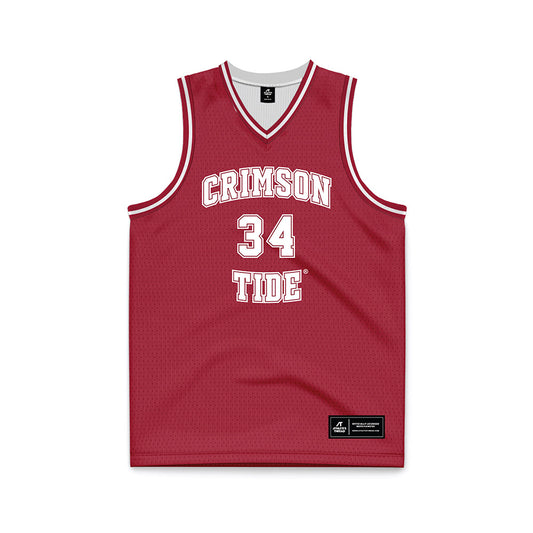 Alabama - NCAA Men's Basketball : Collins Onyejiaka - Crimson Basketball Jersey-0