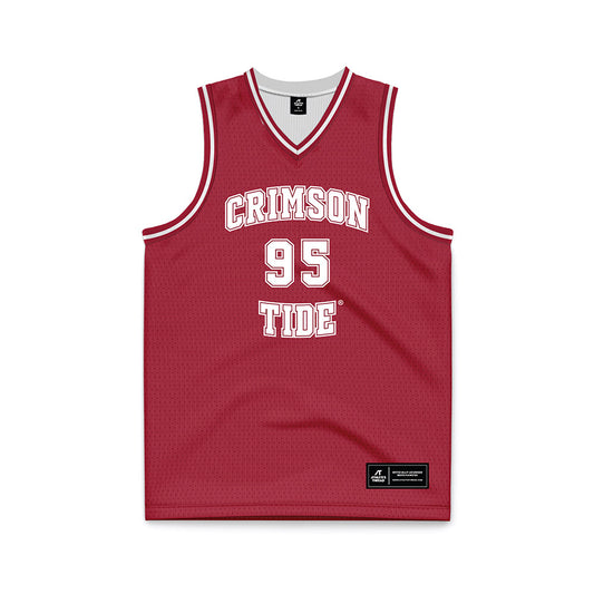 Alabama - NCAA Men's Basketball : Houston Mallette - Crimson Basketball Jersey-0