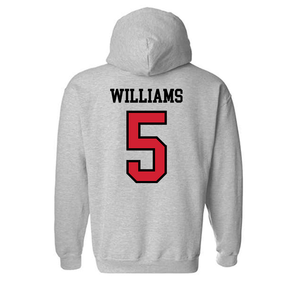Jax State - NCAA Baseball : Luke Williams - Classic Shersey Hooded Sweatshirt-1