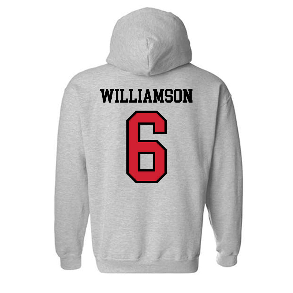 Jax State - NCAA Baseball : Ace Williamson - Classic Shersey Hooded Sweatshirt-1