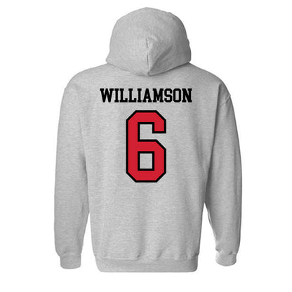Jax State - NCAA Baseball : Ace Williamson - Classic Shersey Hooded Sweatshirt-1
