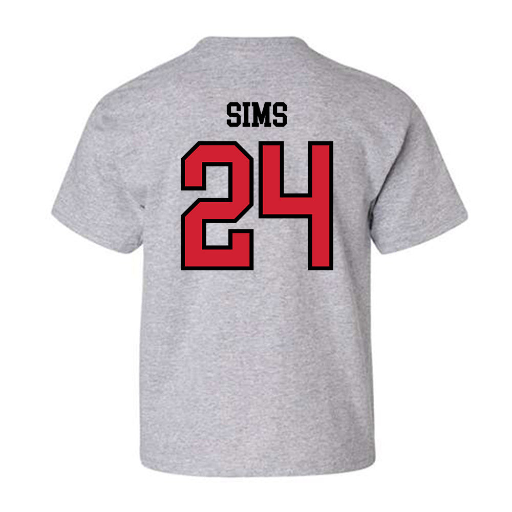 Jax State - NCAA Football : Ty Sims - Classic Shersey Youth T-Shirt-1