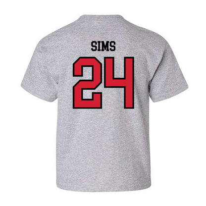 Jax State - NCAA Football : Ty Sims - Classic Shersey Youth T-Shirt-1