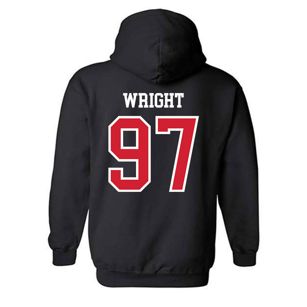 Jax State - NCAA Football : McCade Wright - Classic Shersey Hooded Sweatshirt-1