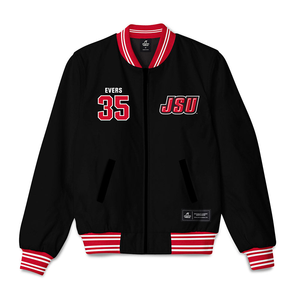 Jax State - NCAA Baseball : Jackson Evers - Bomber Jacket-0