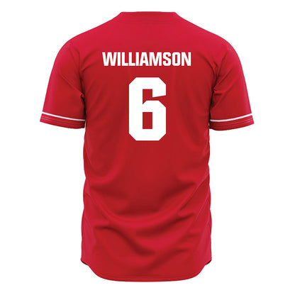 Jax State - NCAA Baseball : Ace Williamson - Red Jersey-1