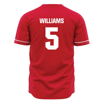 Jax State - NCAA Baseball : Luke Williams - Red Jersey-1