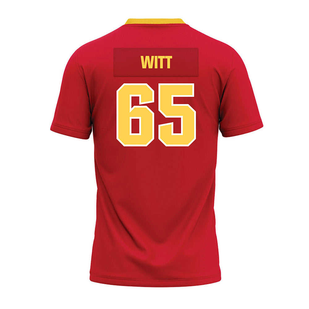 Jax State - NCAA Football : Britin Witt - Red Premium Football Jersey-1