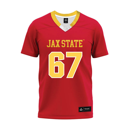 Jax State - NCAA Football : Shaun Martin - Red Premium Football Jersey-0
