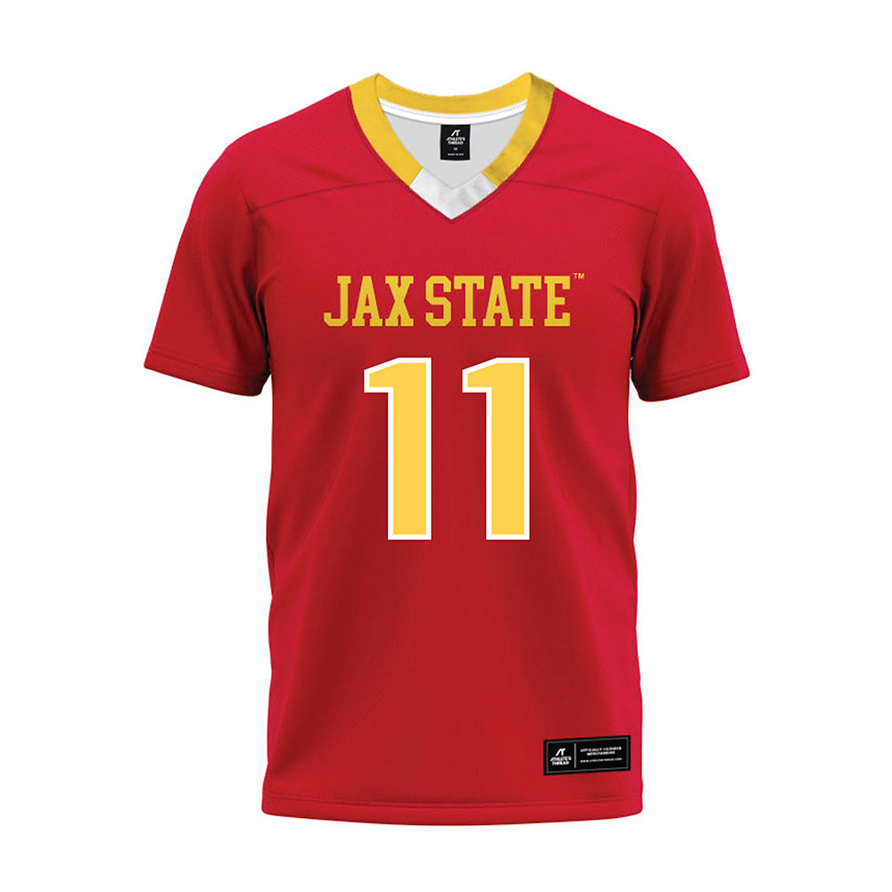Jax State - NCAA Football : Walter Reddick - Red Premium Football Jersey-0