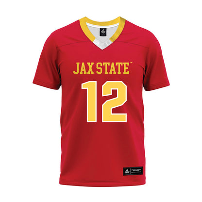 Jax State - NCAA Football : Caden Creel - Red Premium Football Jersey-0