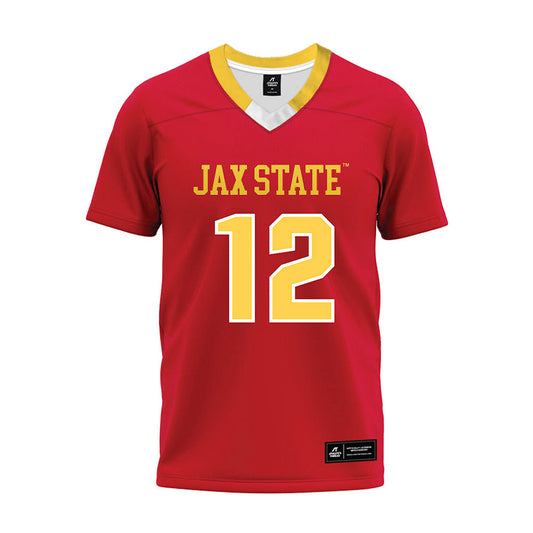 Jax State - NCAA Football : Caden Creel - Red Premium Football Jersey-0