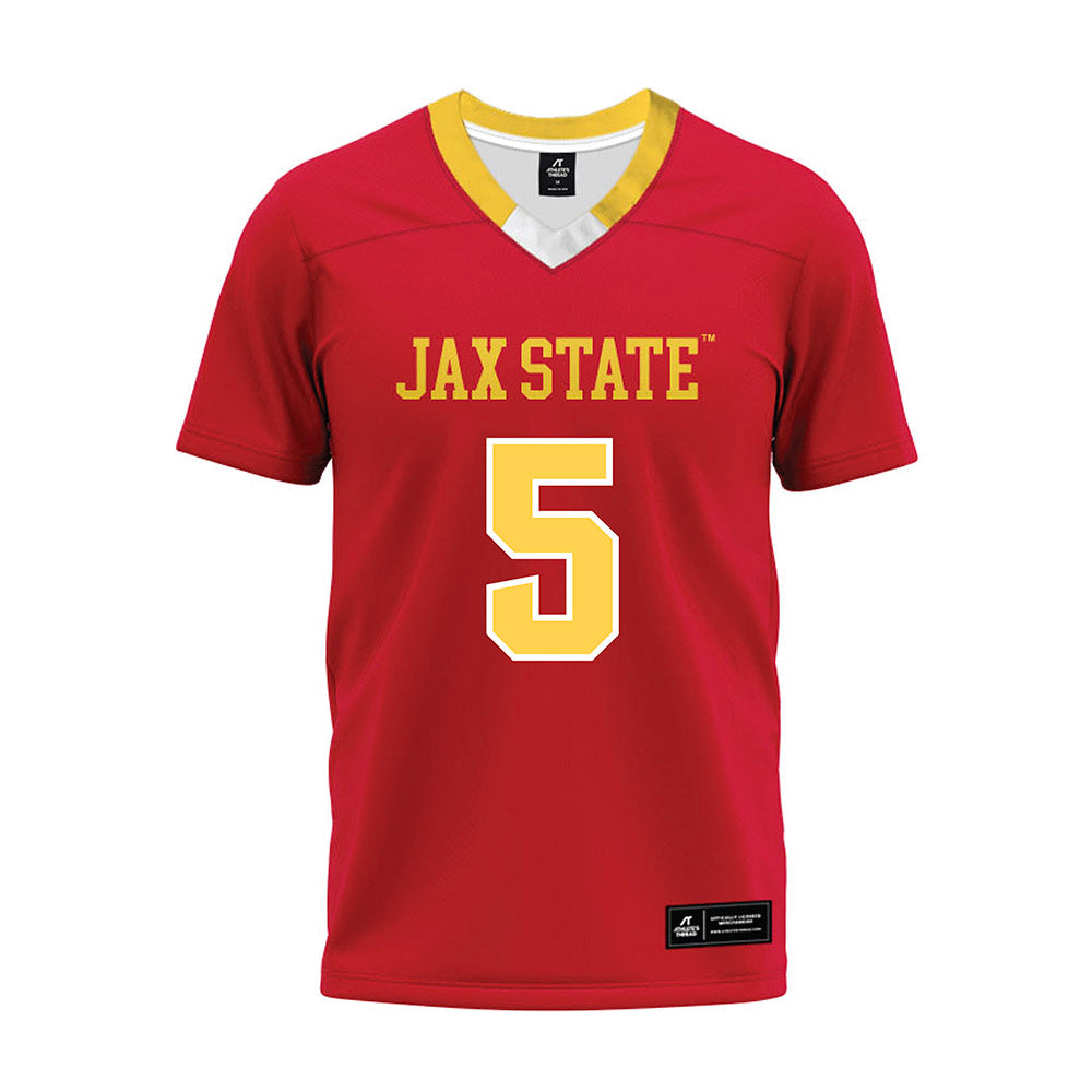 Jax State - NCAA Football : Dylan Gentry - Red Premium Football Jersey-0