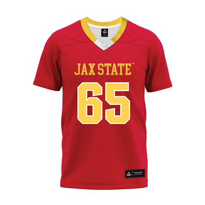 Jax State - NCAA Football : Britin Witt - Red Premium Football Jersey-0