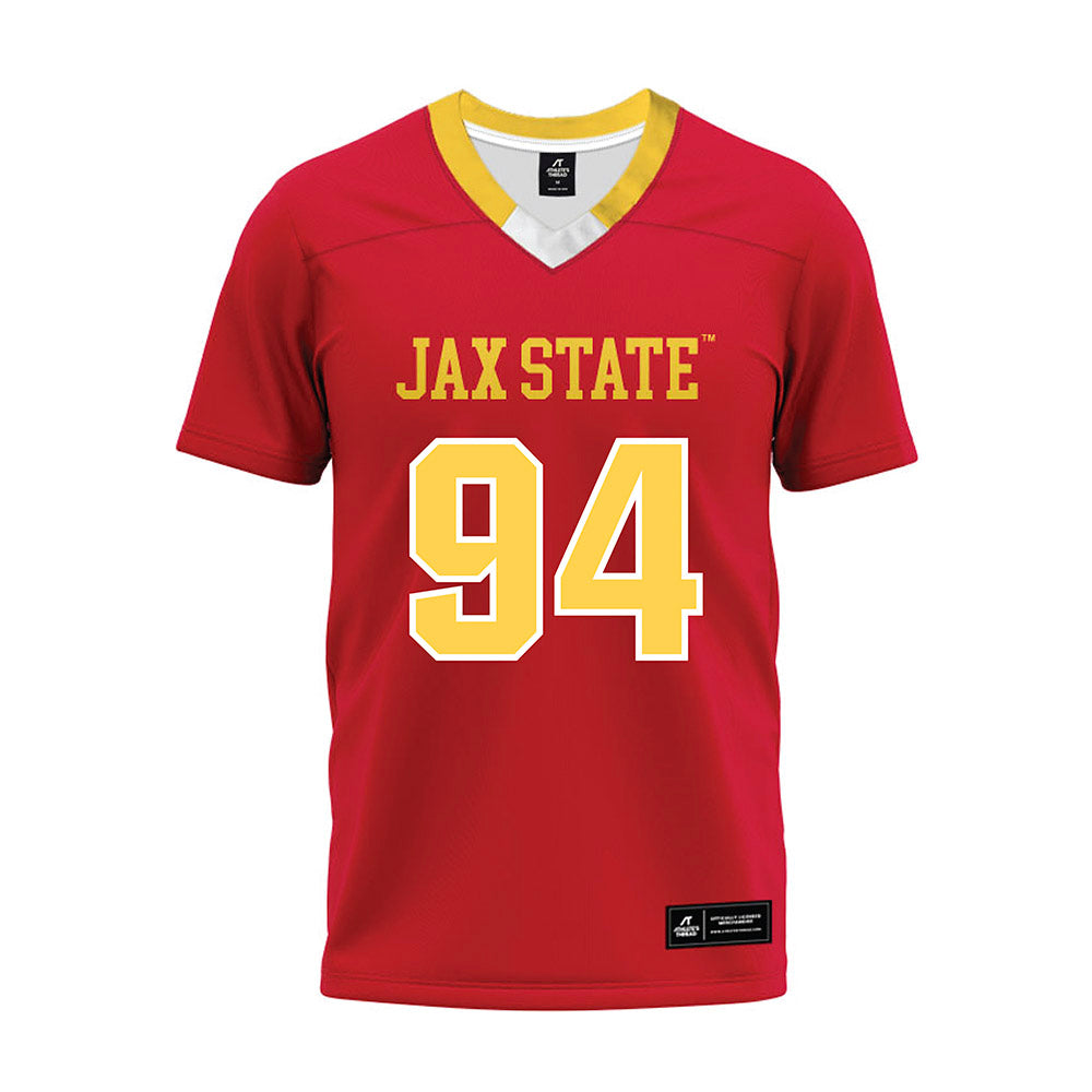Jax State - NCAA Football : Jumarion Larry - Red Premium Football Jersey-0