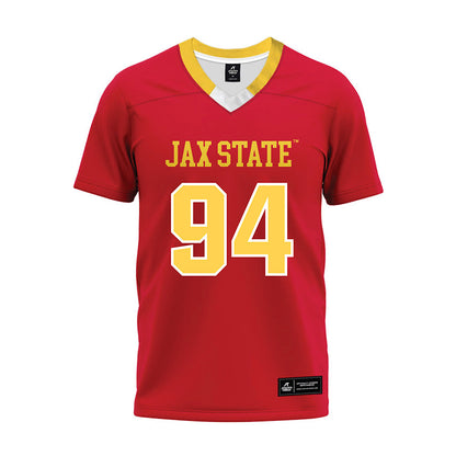 Jax State - NCAA Football : Jumarion Larry - Red Premium Football Jersey-0