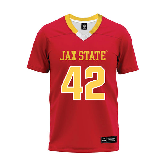 Jax State - NCAA Football : Devin Pettway - Red Premium Football Jersey-0