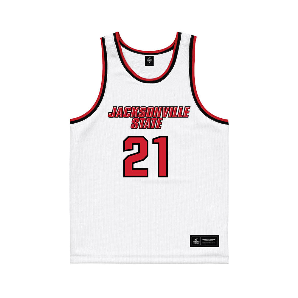 Jax State - NCAA Women's Basketball : Kyera Thornsbury - White Basketball Jersey-0