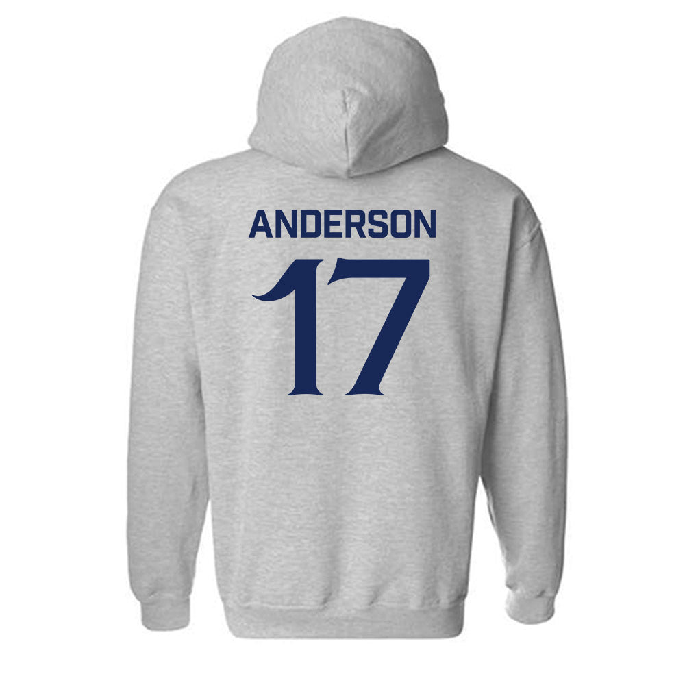 Queens - NCAA Men's Soccer : Jaiden Anderson - Classic Shersey Hooded Sweatshirt-1