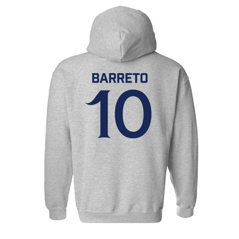  Queens - NCAA Women's Basketball : Ana Barreto - Classic Shersey Hooded Sweatshirt-1