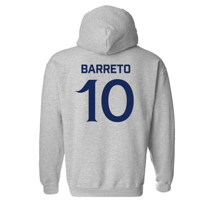  Queens - NCAA Women's Basketball : Ana Barreto - Classic Shersey Hooded Sweatshirt-1