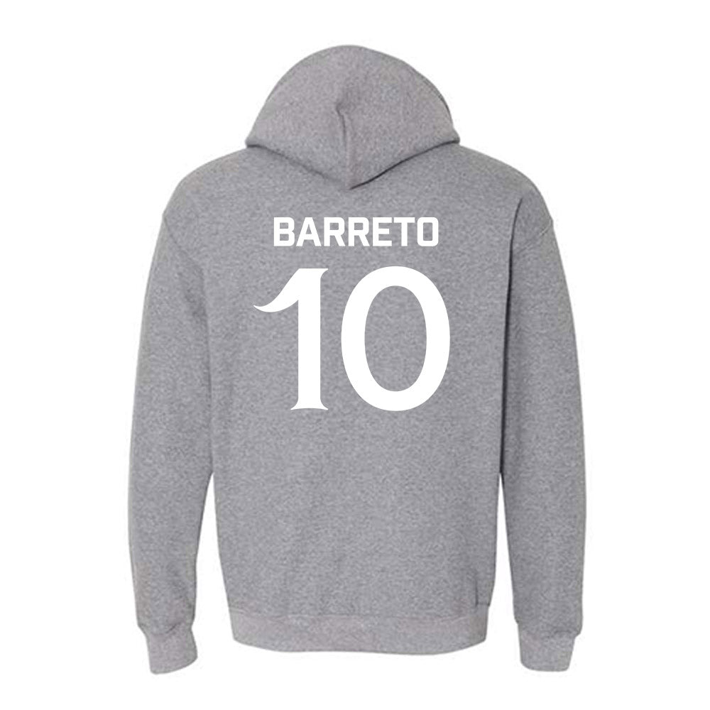  Queens - NCAA Women's Basketball : Ana Barreto - Classic Shersey Hooded Sweatshirt-1