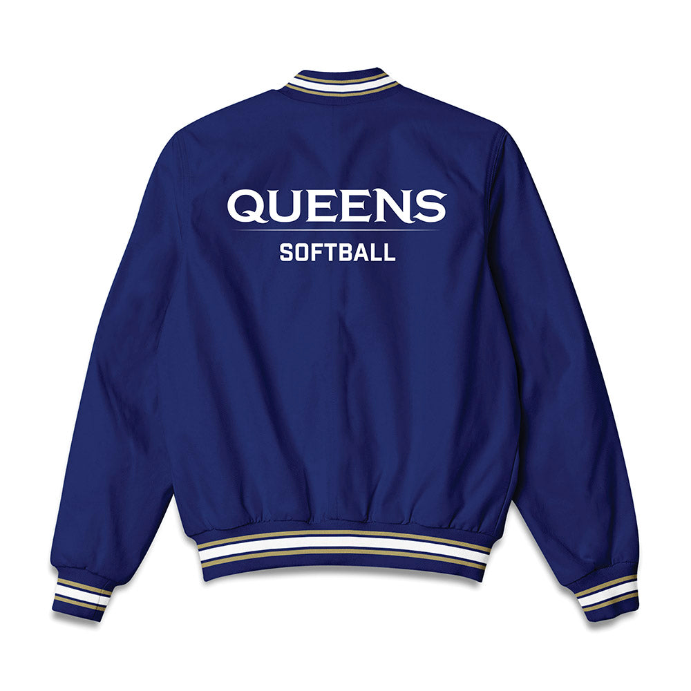 Queens - NCAA Softball : Lindsay Henson - Bomber Jacket-1