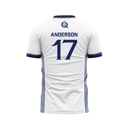 Queens - NCAA Men's Soccer : Jaiden Anderson - White Soccer Jersey-1