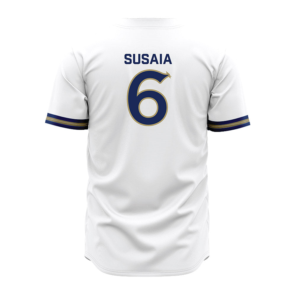 Queens - NCAA Softball : Leila Susaia - White Jersey-1