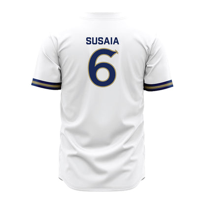 Queens - NCAA Softball : Leila Susaia - White Jersey-1