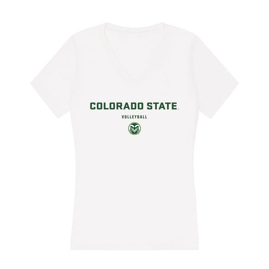 Colorado State - NCAA Women's Volleyball : Jessica Lawton - Women's V-Neck T-Shirt-0