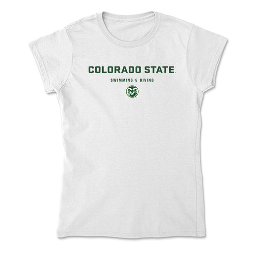 Colorado State - NCAA Women's Swimming & Diving : Margo Hauser - Classic Shersey Soft Style Women’s T-Shirt-0