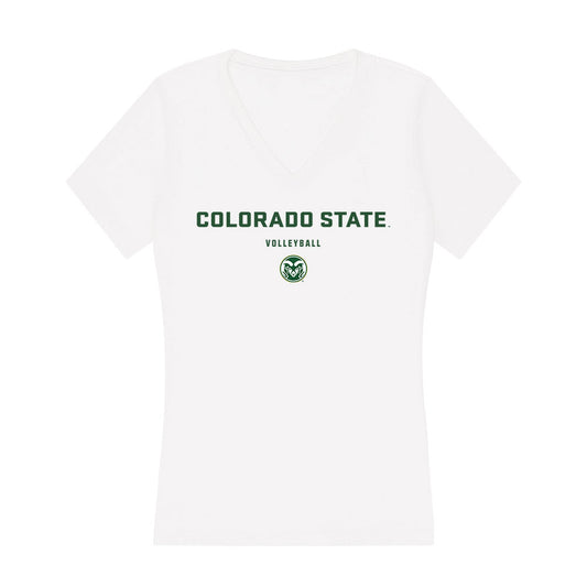 Colorado State - NCAA Women's Volleyball : Ella Stowell - Classic Shersey Women's V-Neck T-Shirt-0