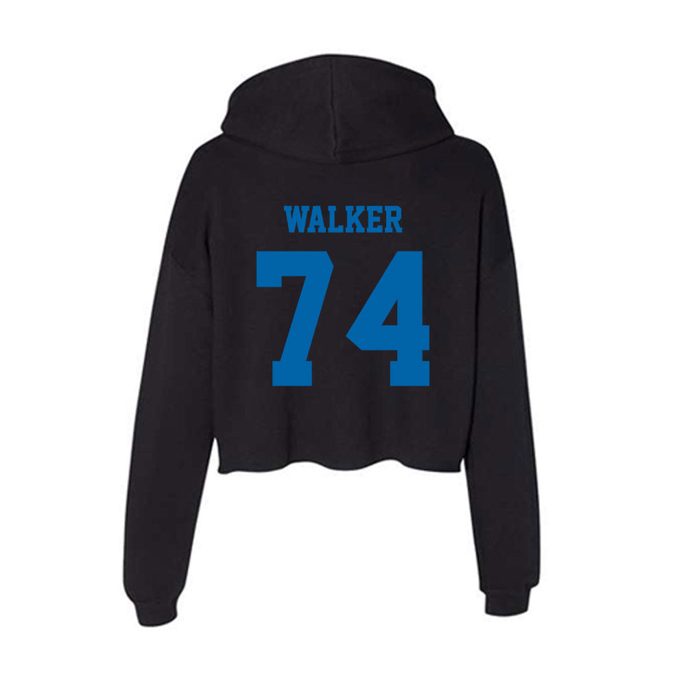 MTSU - NCAA Football : Ashley Walker - Women's Crop Fleece Hoodie-1