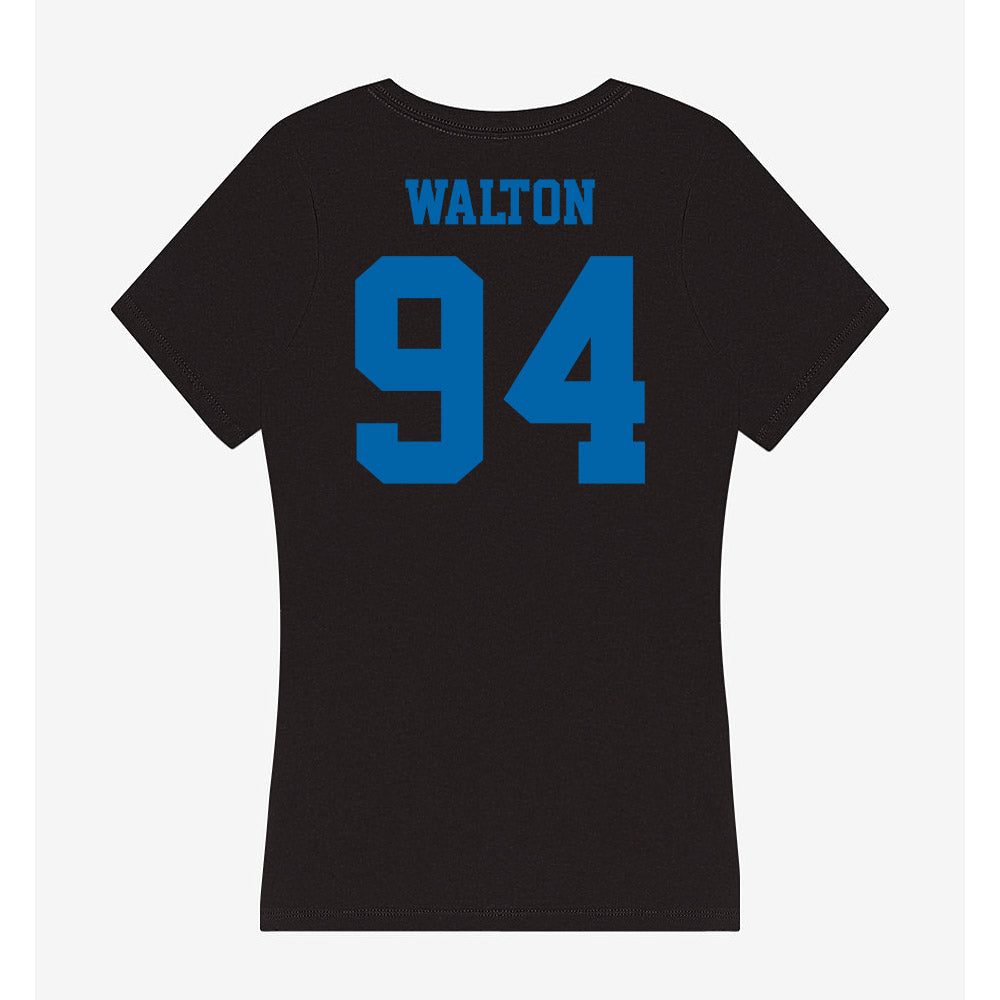 MTSU - NCAA Football : Jack Walton - Women's V-Neck T-Shirt-1