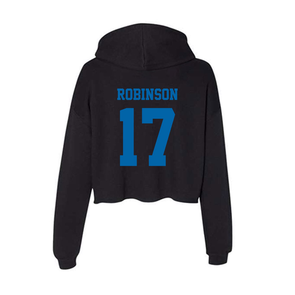 MTSU - NCAA Baseball : Ethan Robinson - Women's Crop Fleece Hoodie-1
