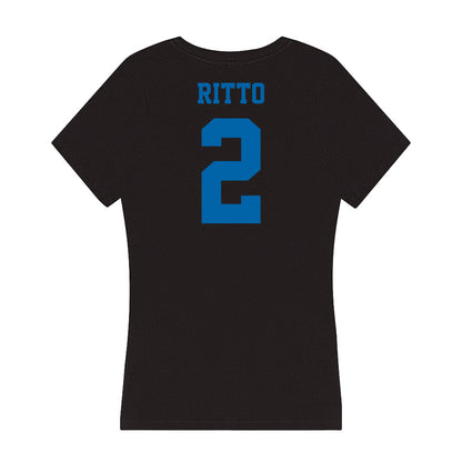 MTSU - NCAA Softball : Sabria Ritto - Women's V-Neck T-Shirt-1
