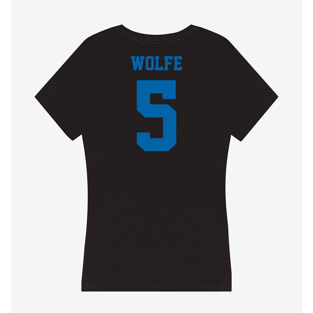 MTSU - NCAA Baseball : Matt Wolfe - Women's V-Neck T-Shirt-1