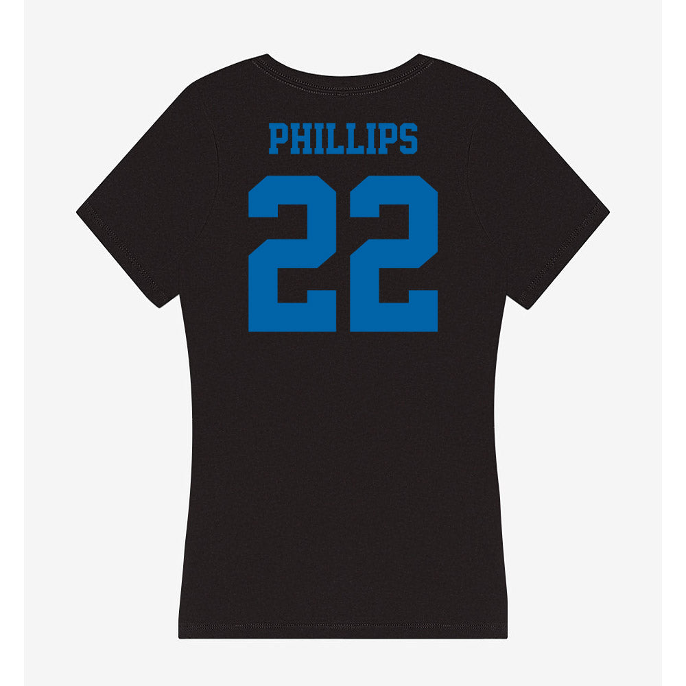 MTSU - NCAA Men's Basketball : Henry Phillips - Women's V-Neck T-Shirt-1