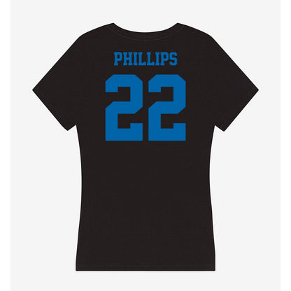 MTSU - NCAA Men's Basketball : Henry Phillips - Women's V-Neck T-Shirt-1